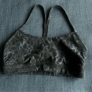 Leopard print lululemon sports bra